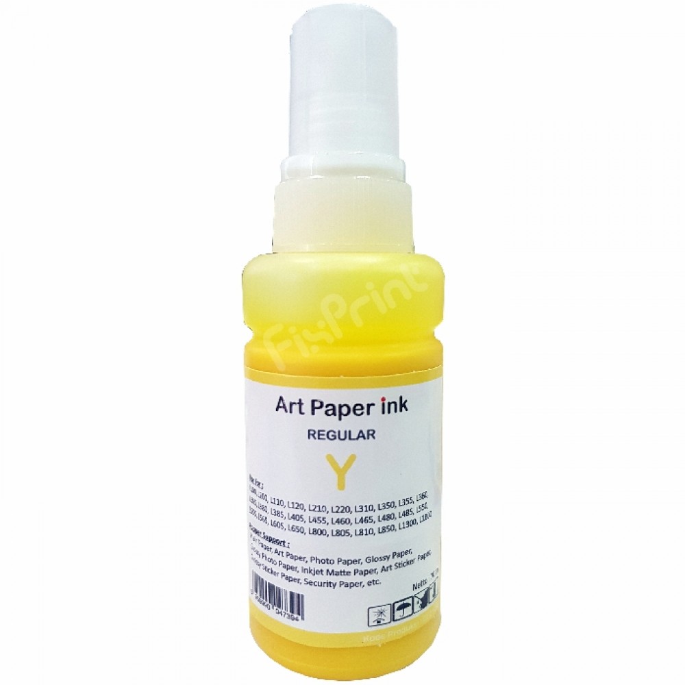 Tinta REGULAR GRADE Art Paper 664 Yellow 70ml, Printer EP L100 L200 L110 L120 L210 L220 L310 L350 L355 L360 L365