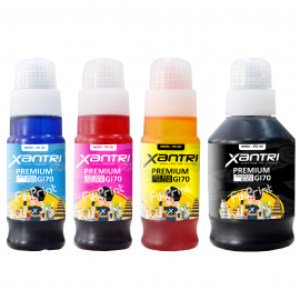 Tinta Xantri GI70 GI70 Cyan 70ml, Printer Can PIXMA G5070 G6070 GM2070 GM4070 G7070